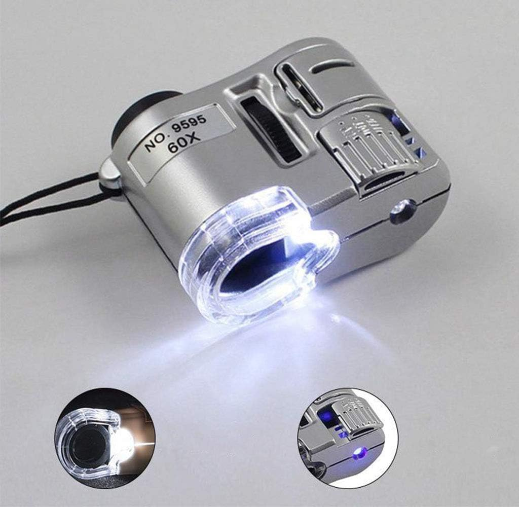 DaiDeng Mikroskop Portable Handheld Microscope 60x with LED - 9595