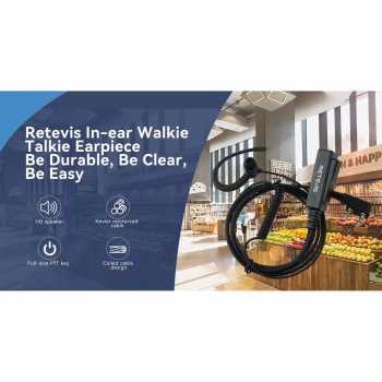 RETEVIS Headset Mikrofon In-ear for HT Walkie Talkie 2 Pin - EEK023