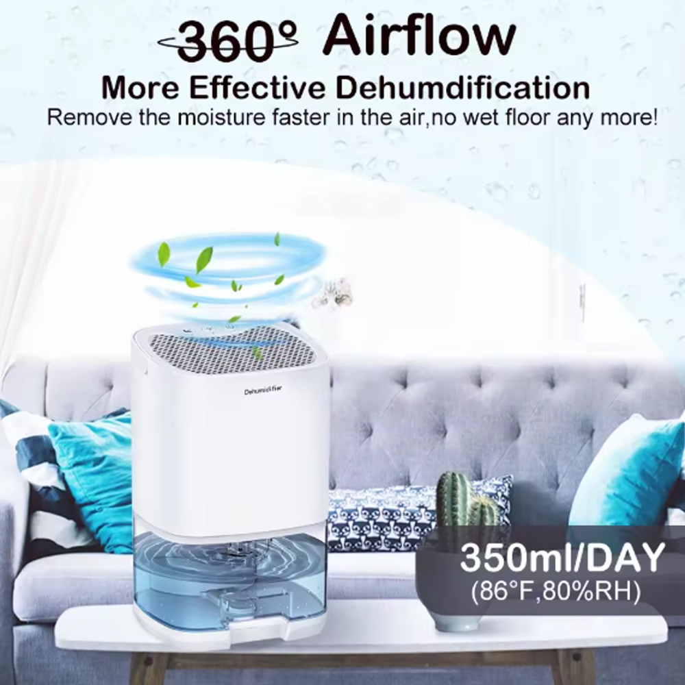 Shunmaii Dehumidifier Moisture Absorber Low Noise RGB Light 36W 1L - H2102