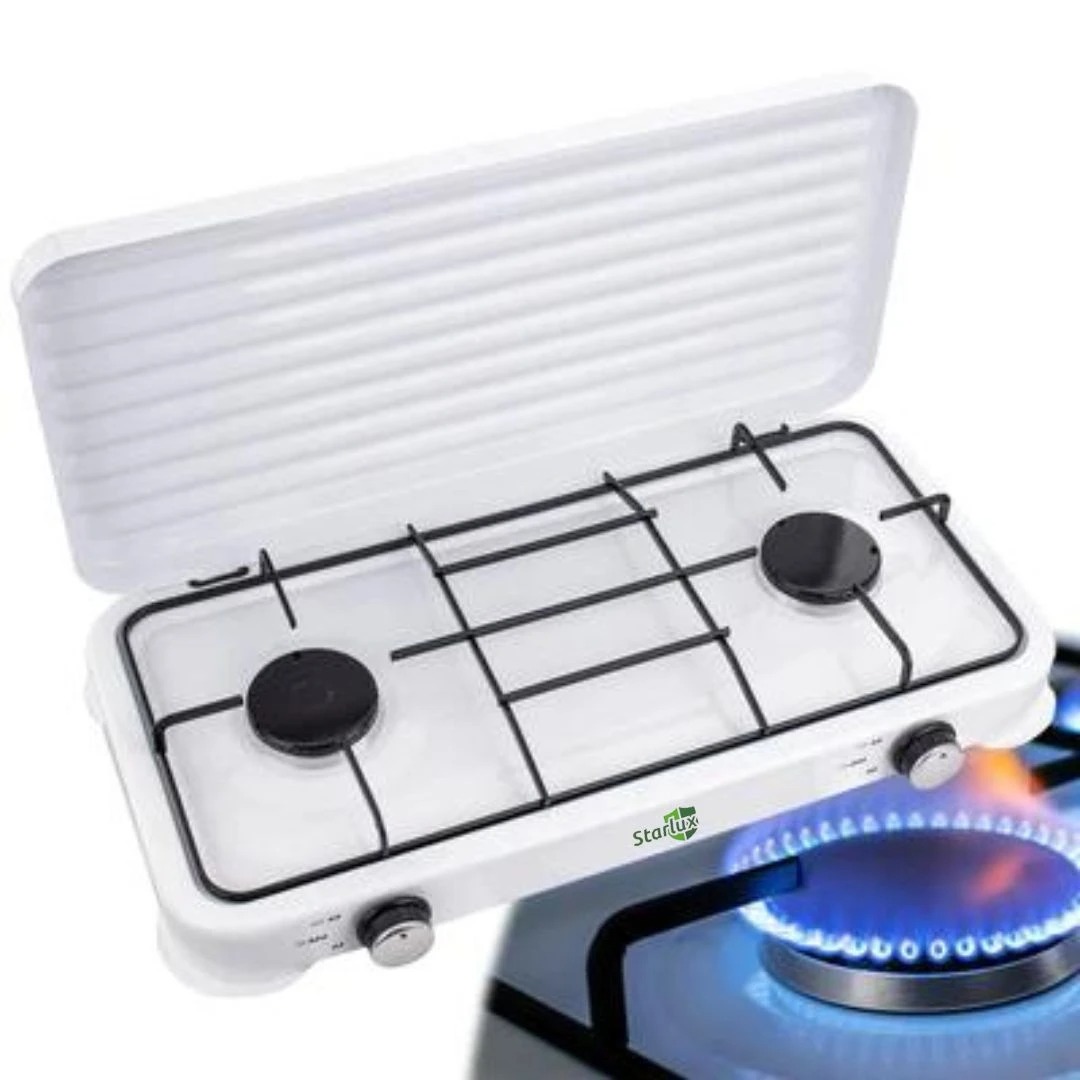 STARLUX Kompor Gas Portable 2 Tungku Table Top Camping Stove - SGS-6002