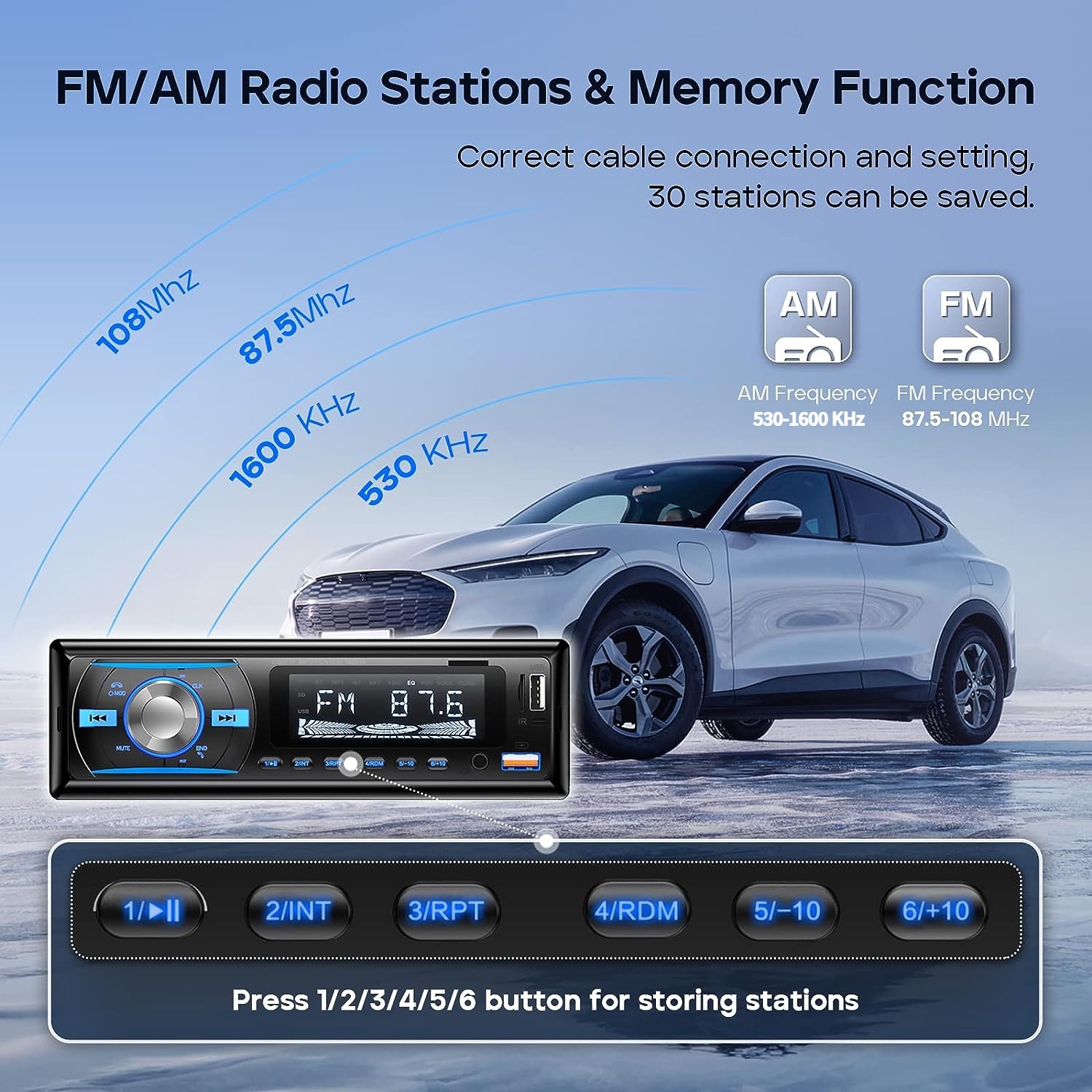 Wistrue Tape Mobil Audio MP3 Player LCD Bluetooth 5.0 Wireless 60W - 2219