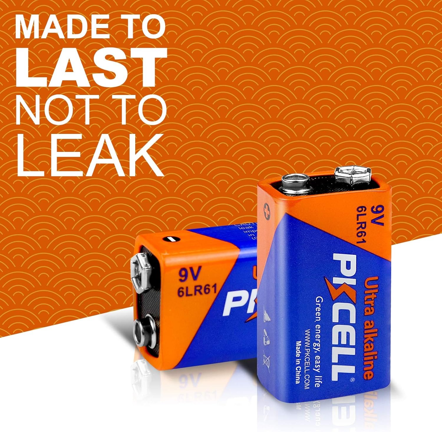 Pkcell Baterai Sekali Pakai 9V 6LR61 Alkaline 650mAh 1 PCS - PK65