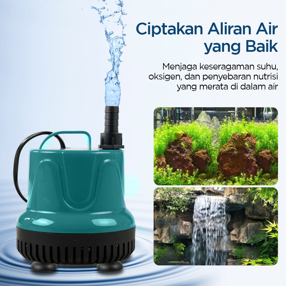 DONG HONG Pompa Air Aquarium Mini Submersible Pump EU Plug 220V IPX8 - DHP