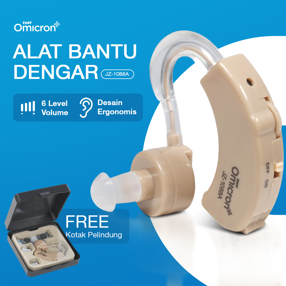TaffOmicron Alat Bantu Dengar Hearing Aid Amplifier Telinga Earphone - JZ-1088A