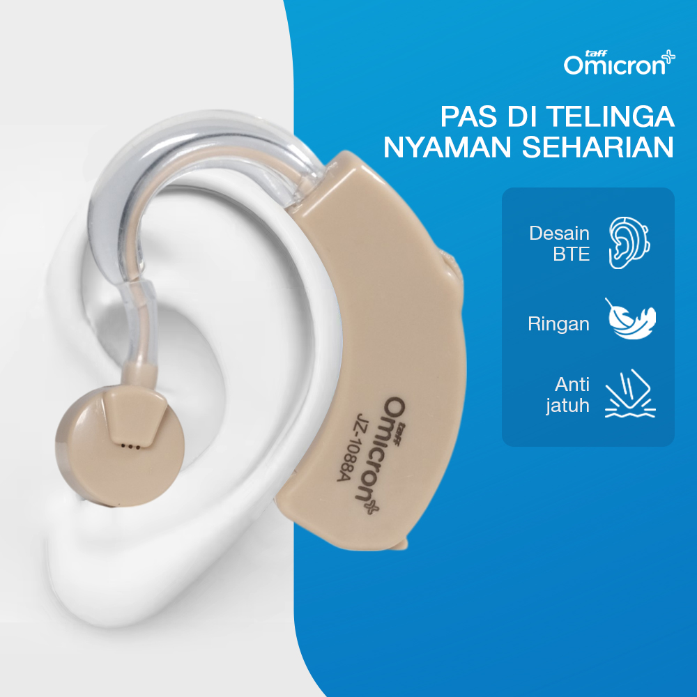 TaffOmicron Alat Bantu Dengar Hearing Aid Amplifier Telinga Earphone - JZ-1088A