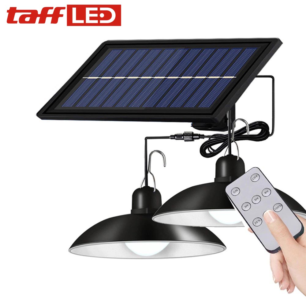 TaffLED Lampu Gantung Hias Solar Power IP65 Cool White 2 Lamp - KJ192