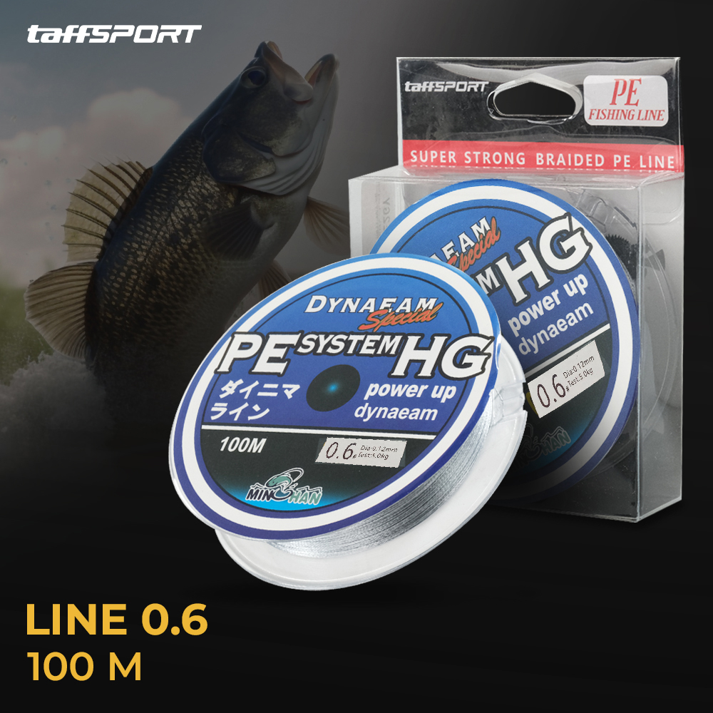 TaffSPORT DYNAEAM Senar Pancing PE 4 Braided Strand Fishing Line 100M - FM10
