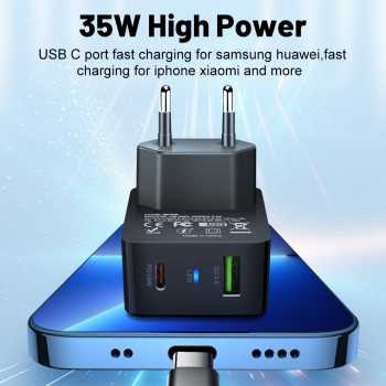 XINGXI Kepala Charger Fast Charging PD GaN Multi Port USB Type C 35W - BK306