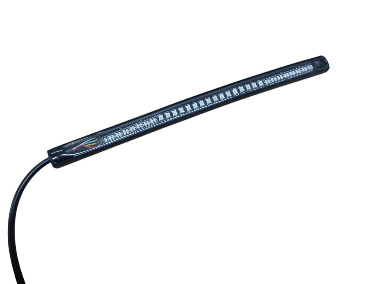 Lampu Rem dan Sein Motor LED Strip Flexible 2in1 Color 12V 190mm