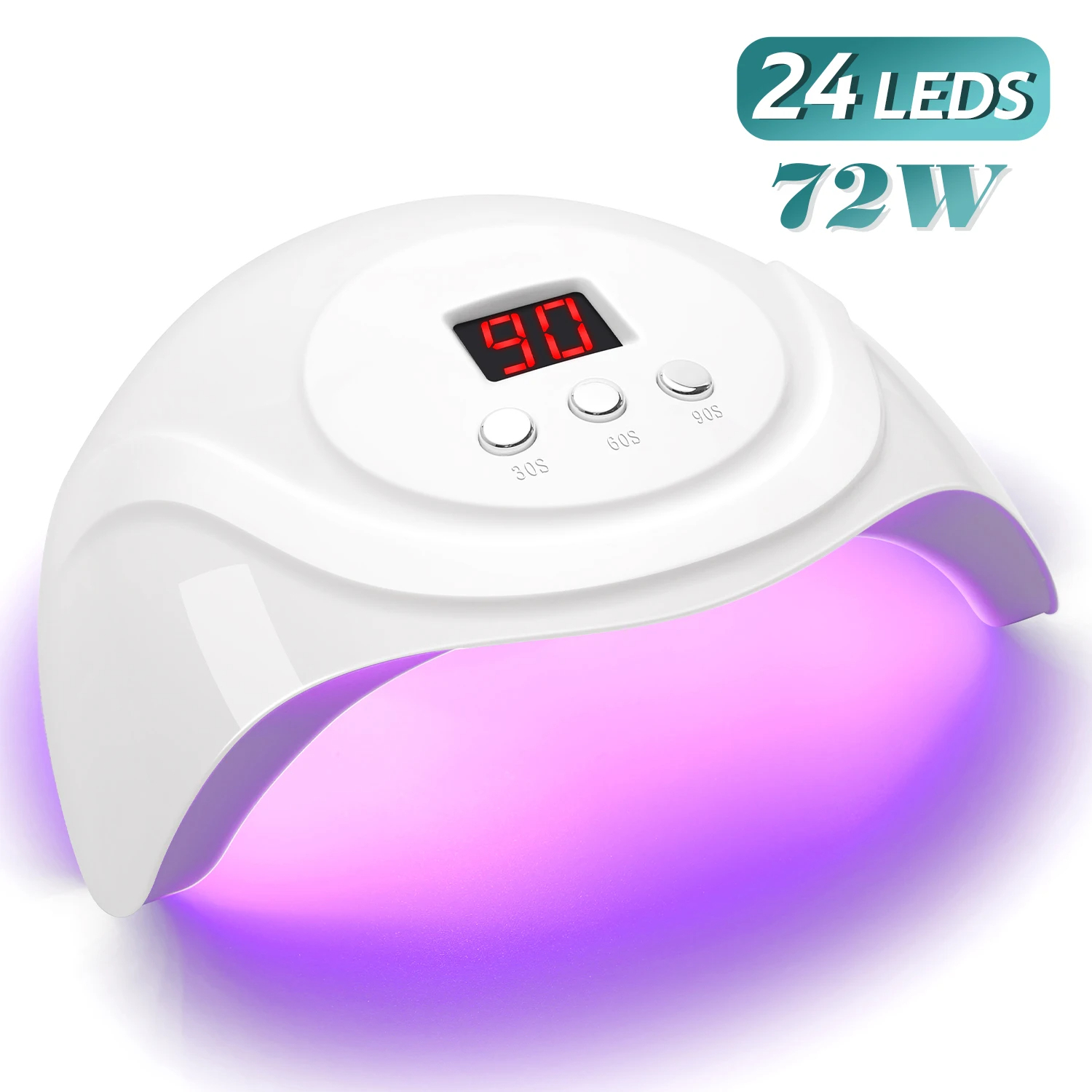 SUN Pengering Kutek UV Lamp Nail Dryer Sensor LCD USB 72W 24 LED - S3