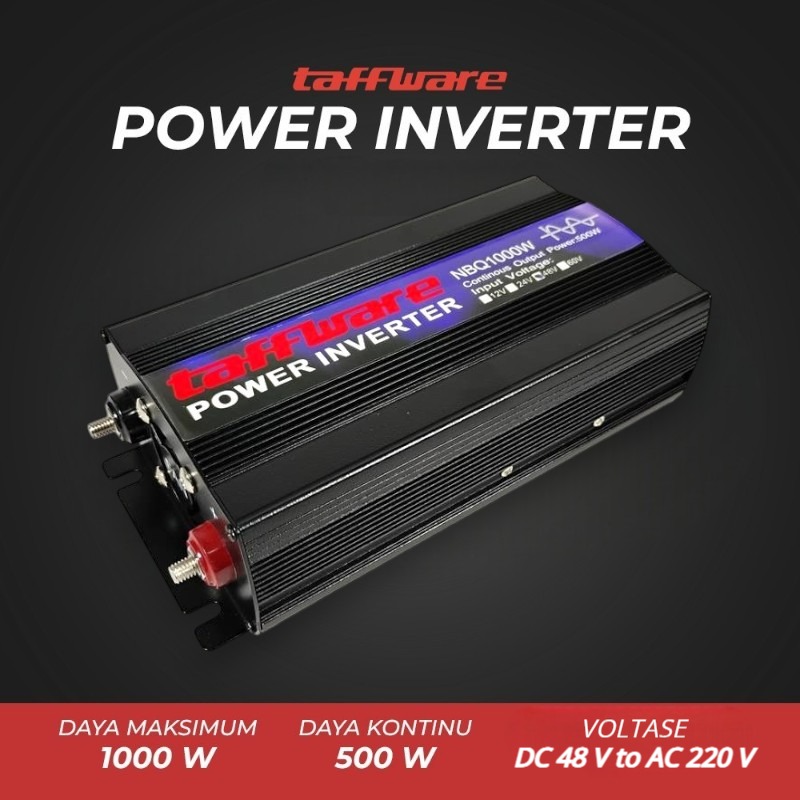 Taffware Power Inverter Mobil Pure Sine Wave DC 48V to AC 220V 1000W - NBQ1000W