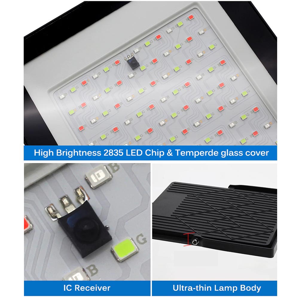 Green Wisdom Lampu Sorot LED Outdoor Floodlight RGB SMD2835 IP66 240V - GW50