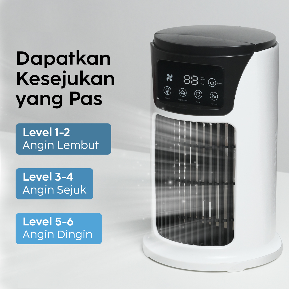 COMOPEZ Air Cooler Mini Fan AC 3in1 Kipas Penyejuk Ruangan 300ml - YY-01