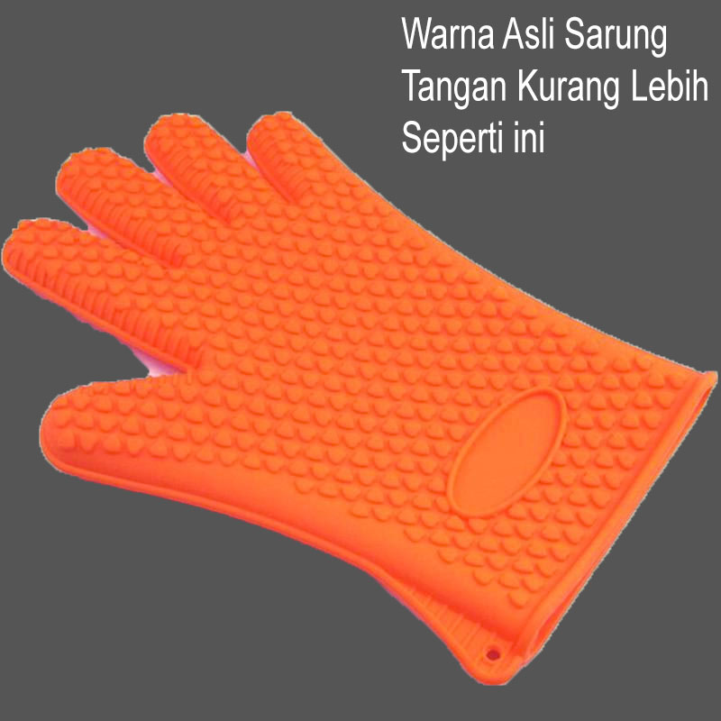 Sarung Tangan Silikon Anti Panas Heat Resistance Kitchen Glove 1 PCS - FGS