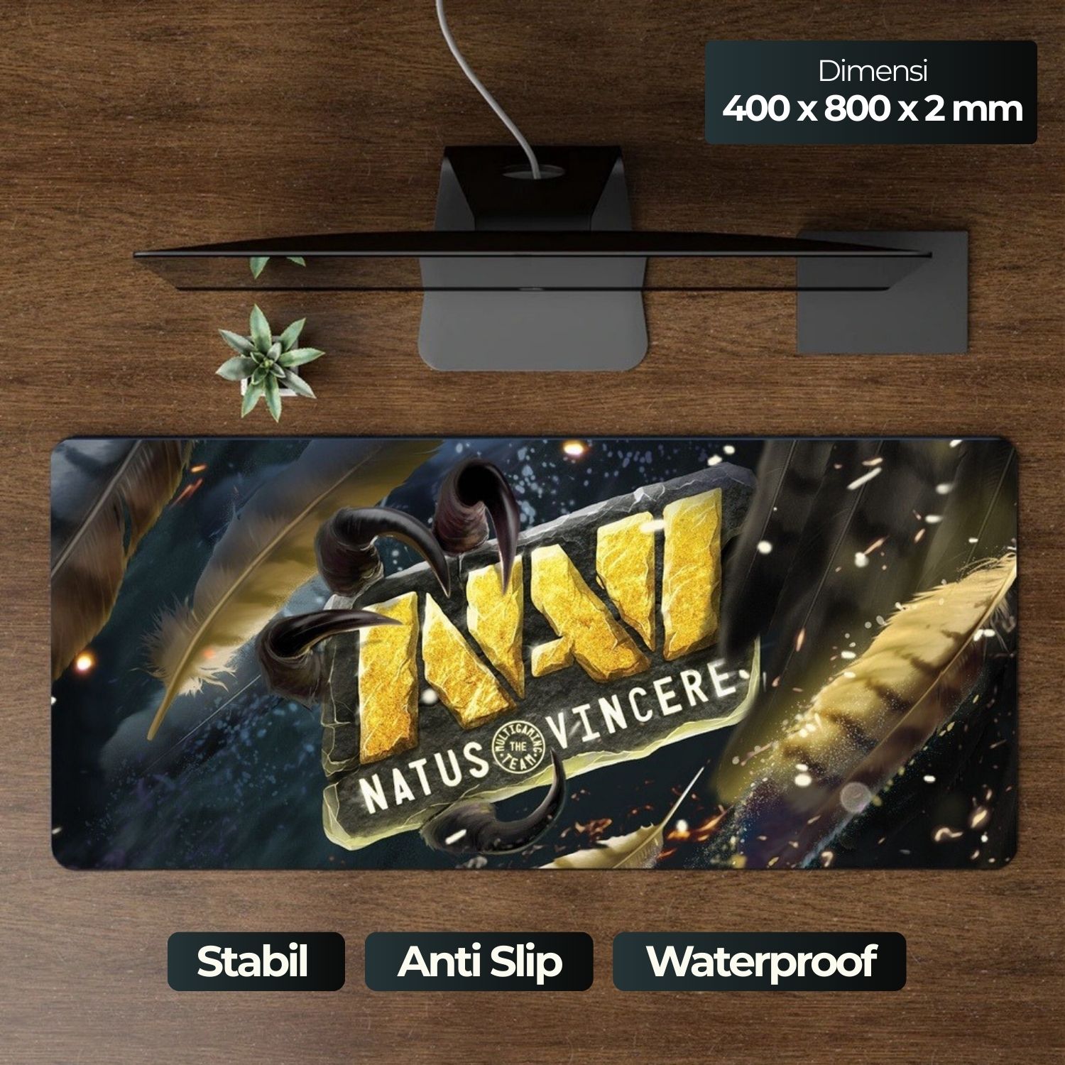OLEVO Gaming Mouse Pad XL Desk Mat NAVI 800x400x2mm - RO69
