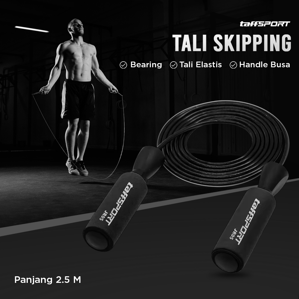 TaffSPORT Tali Skipping Speed Jump Rope Bearing Non Slip Sports Weight - JR05