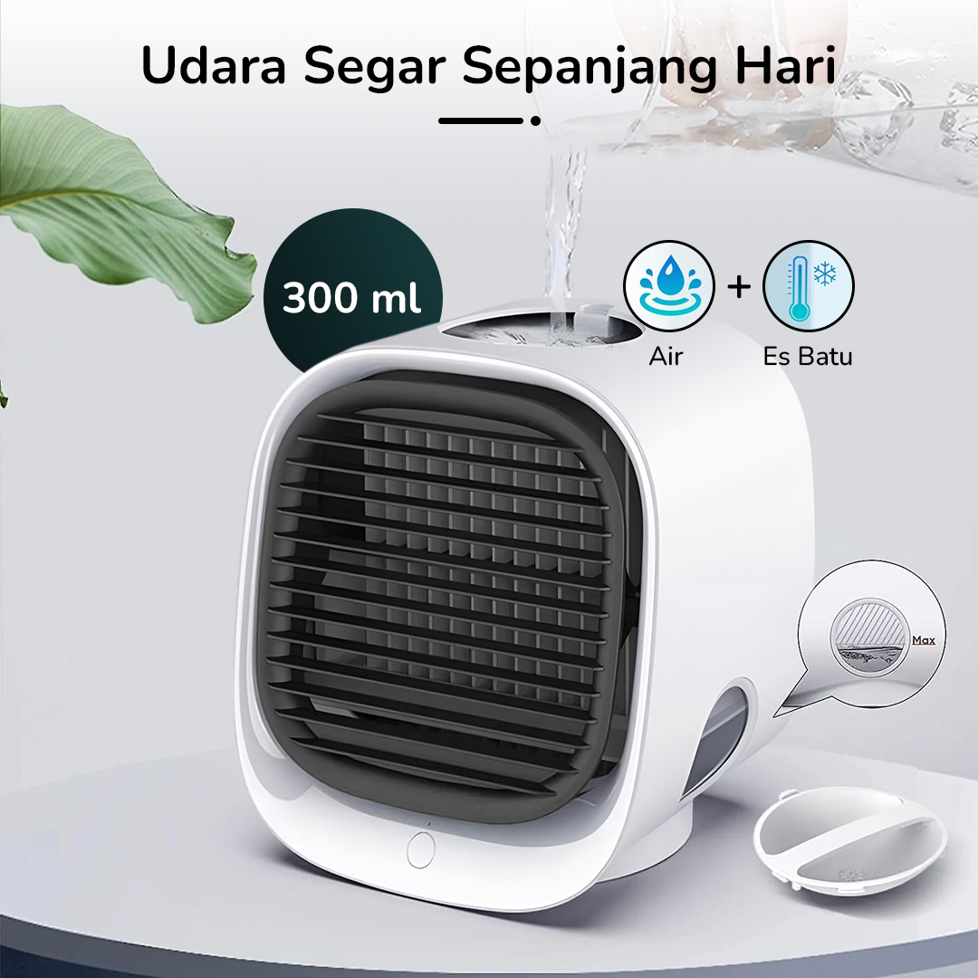 Filterhualv Air Cooler Mini Fan AC Kipas Penyejuk Ruangan 300ml - M201