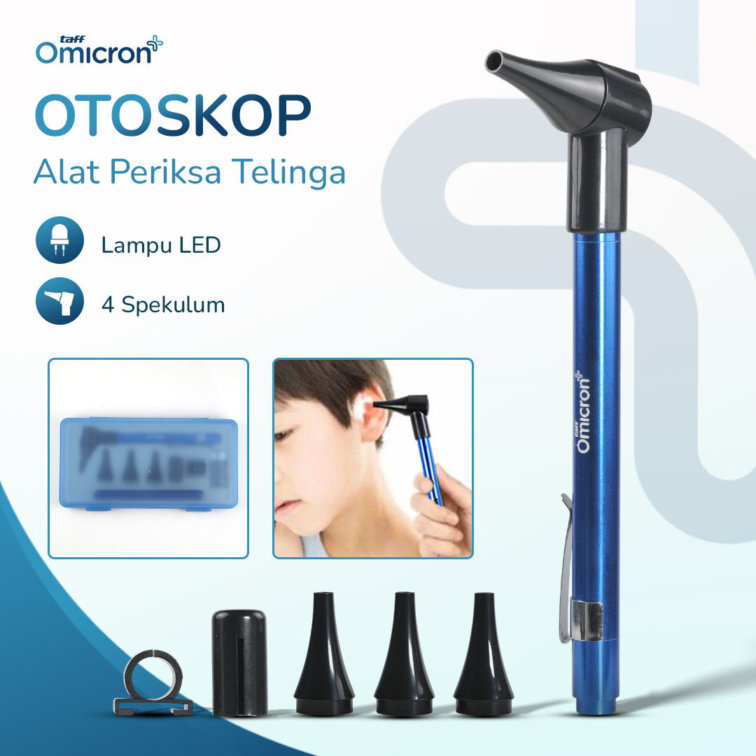 TaffOmicron Alat Pemeriksa Telinga Otoskop Ear Scope with LED Light - KT-GF08HA