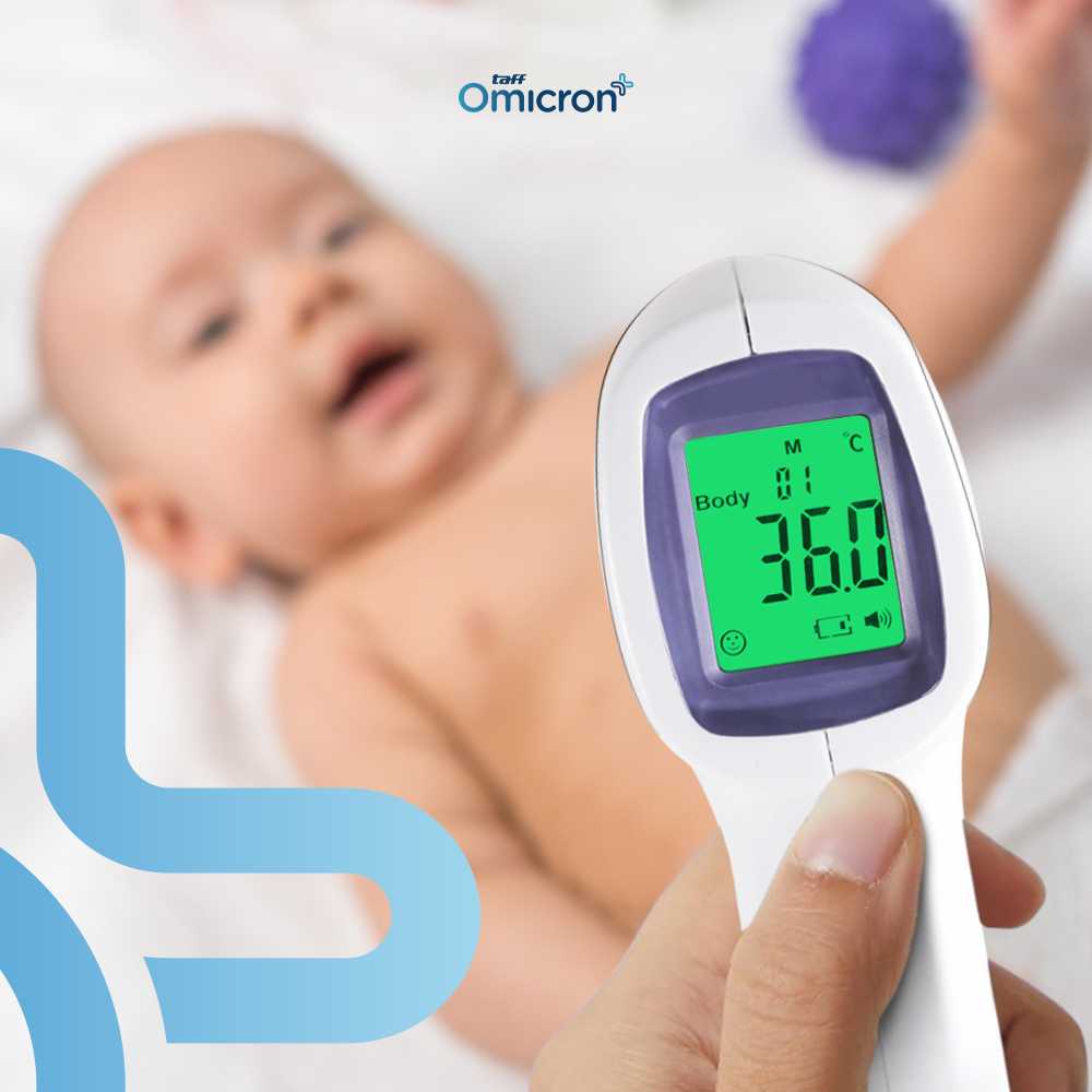 TaffOmicron Termometer Suhu Badan Digital Thermogun Infrared Memory - AD801 - Gambar 6