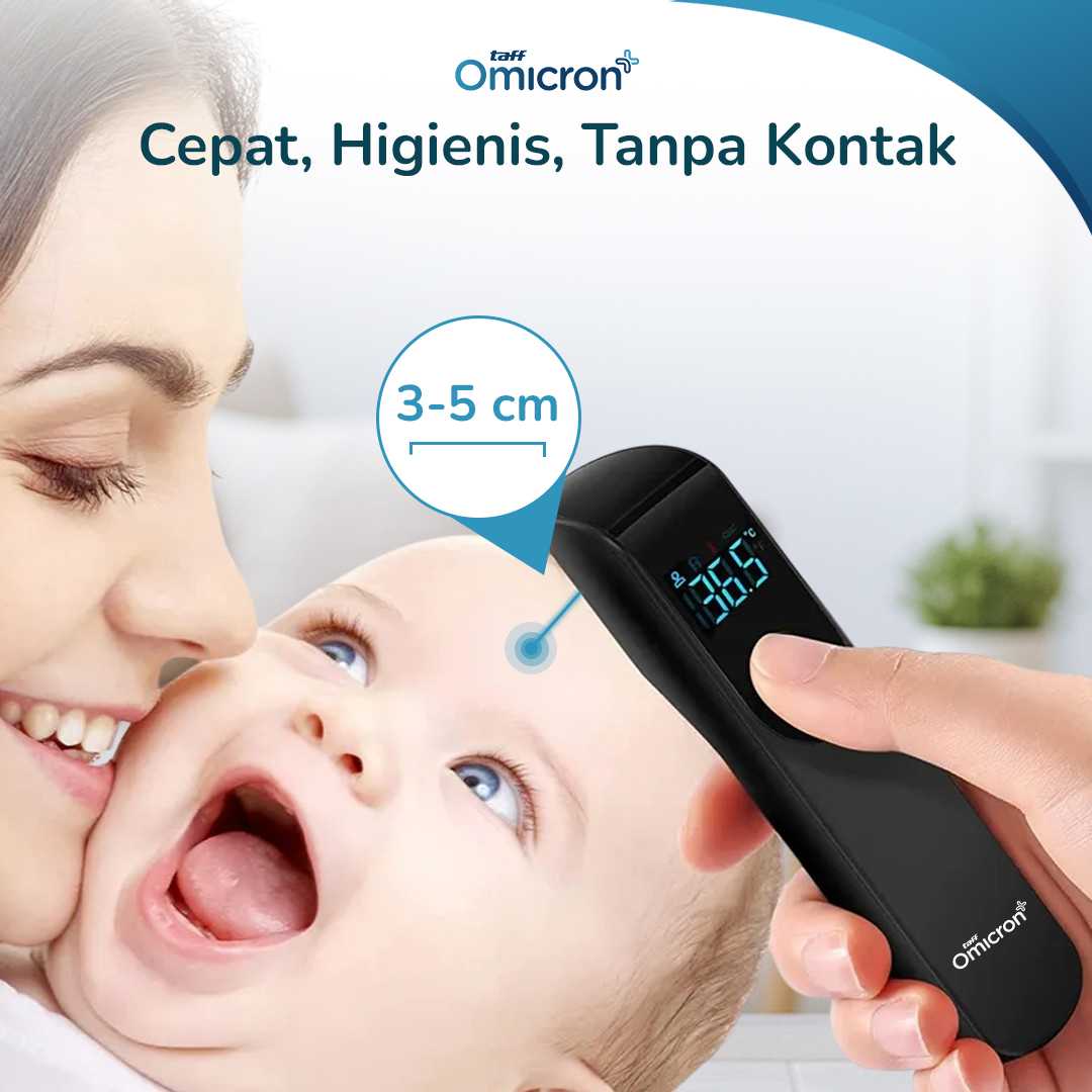 TaffOmicron Termometer Suhu Badan Digital Thermogun Infrared Dual Mode - IR-FM01 - Gambar 3