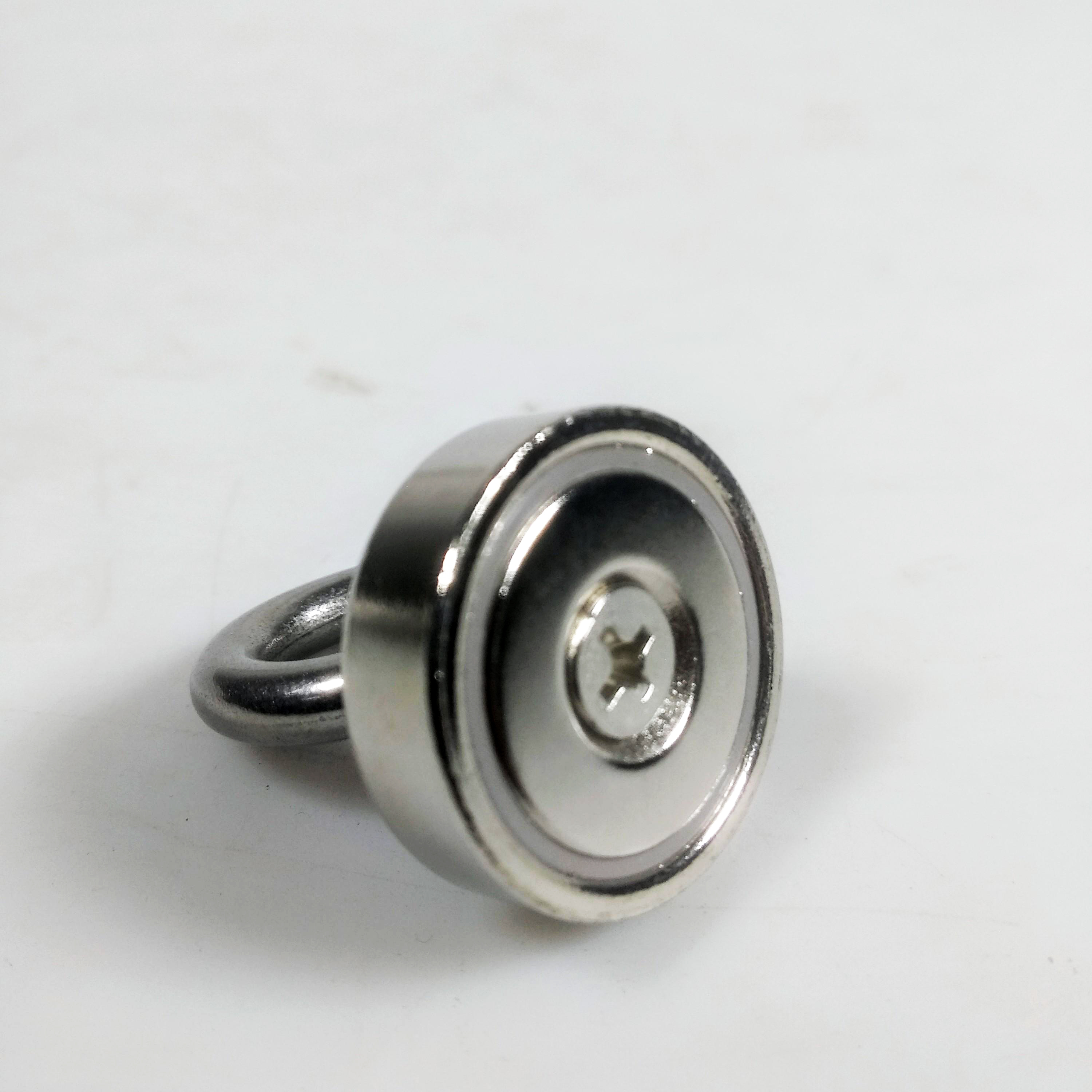 Taffware Magnet Gantungan Round Hook Strong Neodymium 25mm - D25