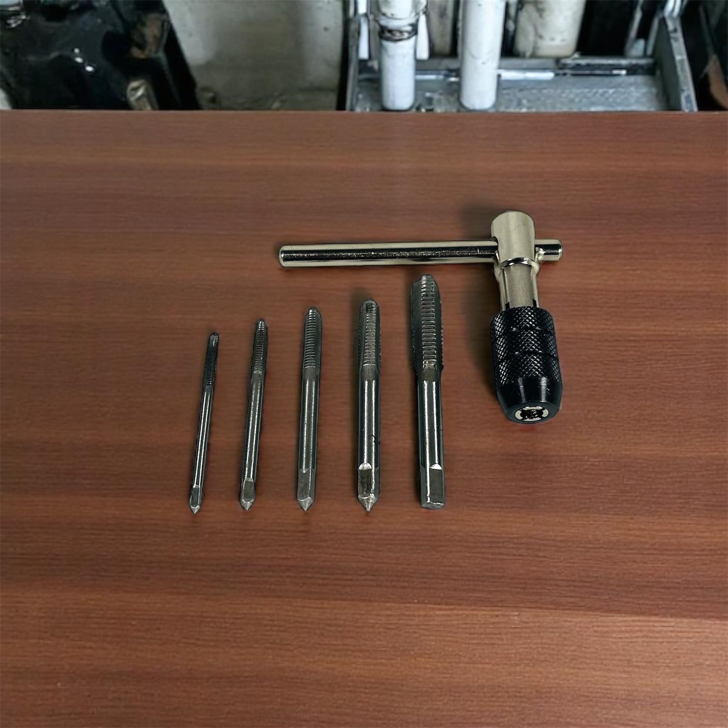 Alloet Mata Bor Wrench Drill Bit Hand Tapping Twist Bit 6 PCS - H21