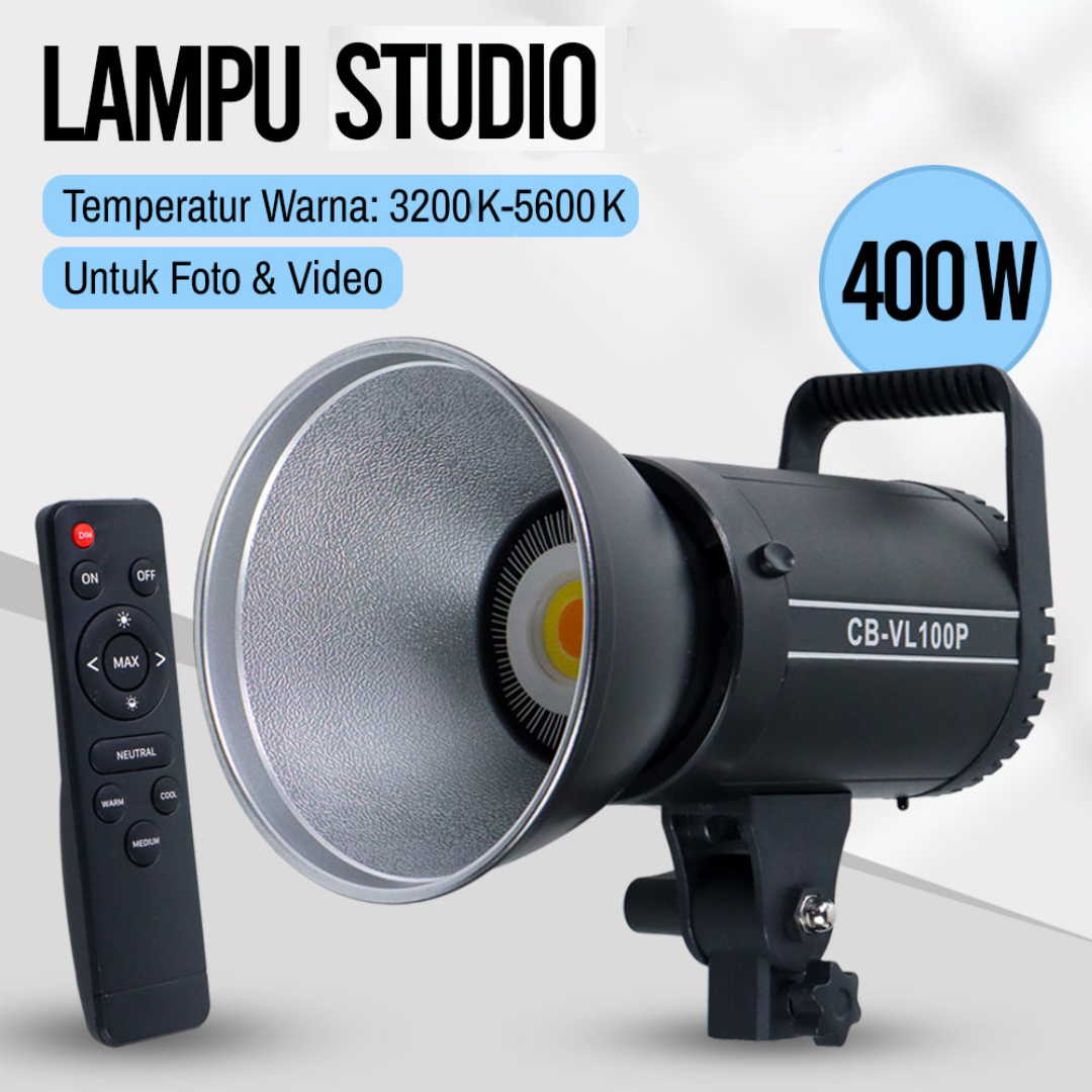 Kefengte Lampu Studio Video Photography Light 2in1 Color 400W - CB-VL100P