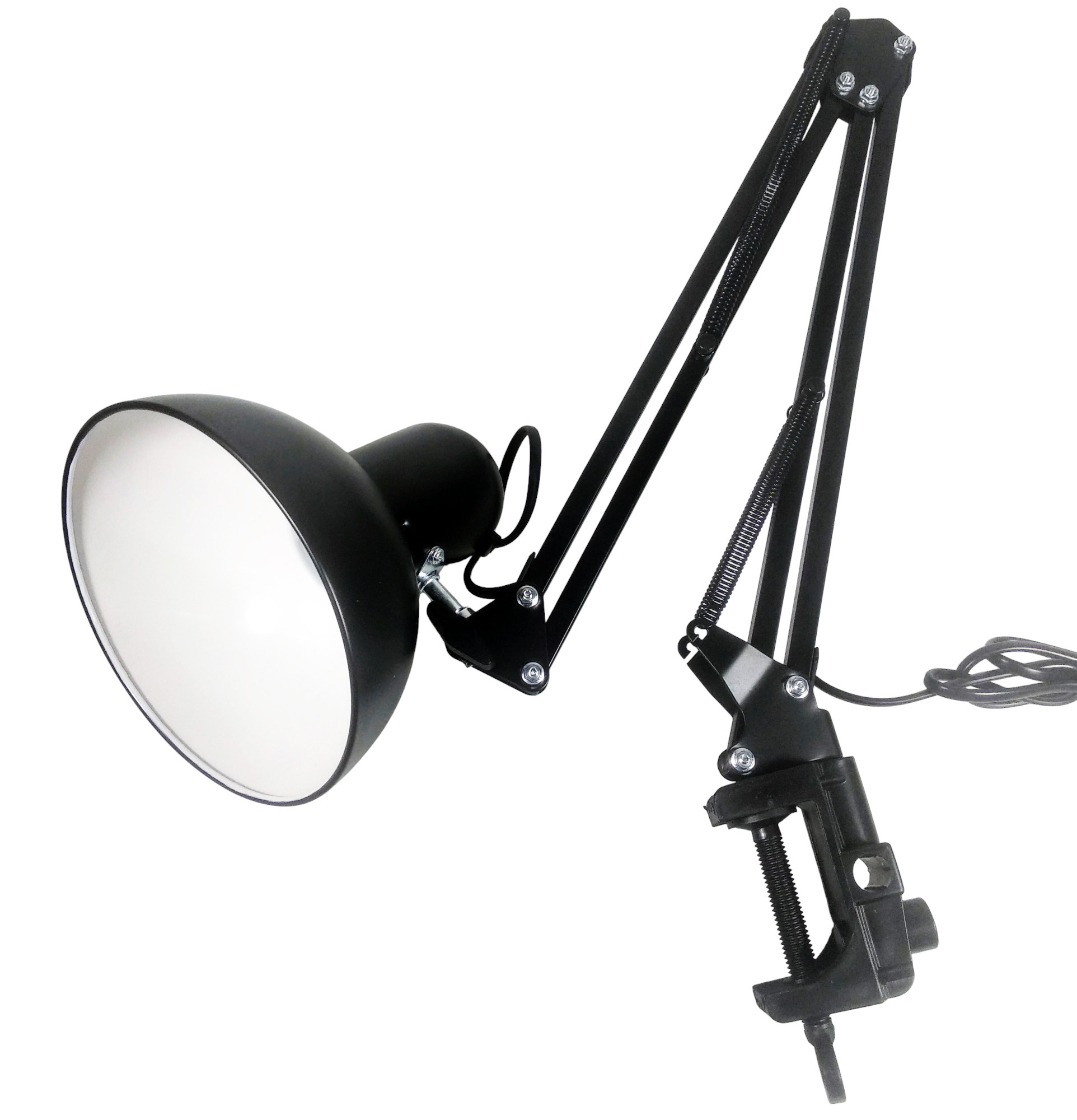 GOTP Holder Lampu Meja Belajar LED Bracket Adjustable Clamp E27 260V - GOT-27