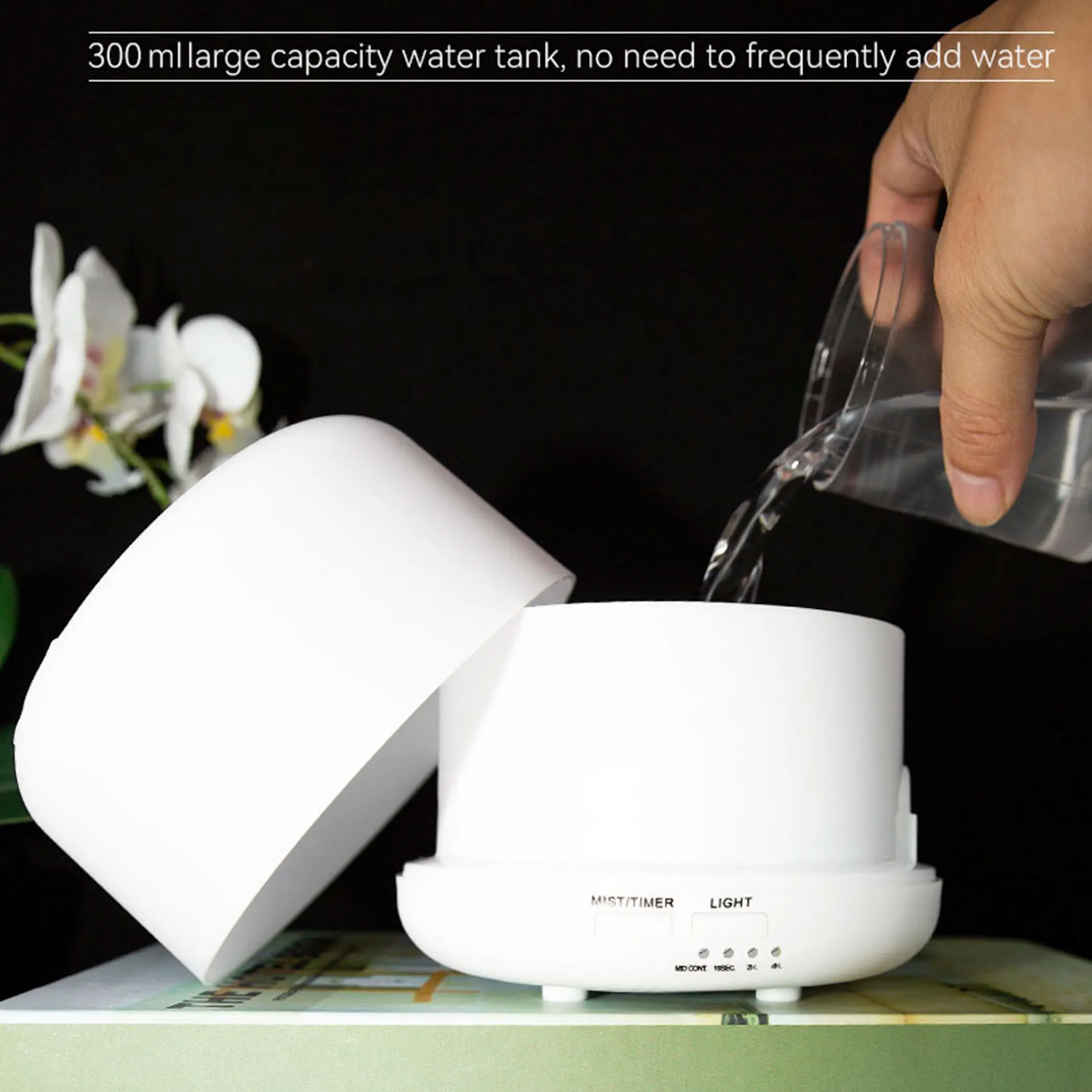 Taffware HUMI Air Humidifier Mini Ultrasonic Aroma Diffuser LED 300ml - A770