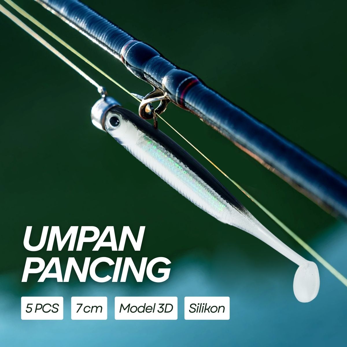 TaffSPORT Umpan Pancing Ikan Soft Bait Fishing Lure 7cm 5 PCS - TY-BA58