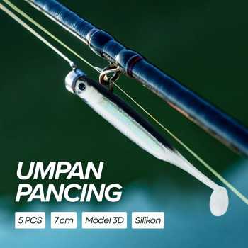 TaffSPORT Umpan Pancing Ikan Soft Bait Fishing Lure 7cm 5 PCS - TY-BA58