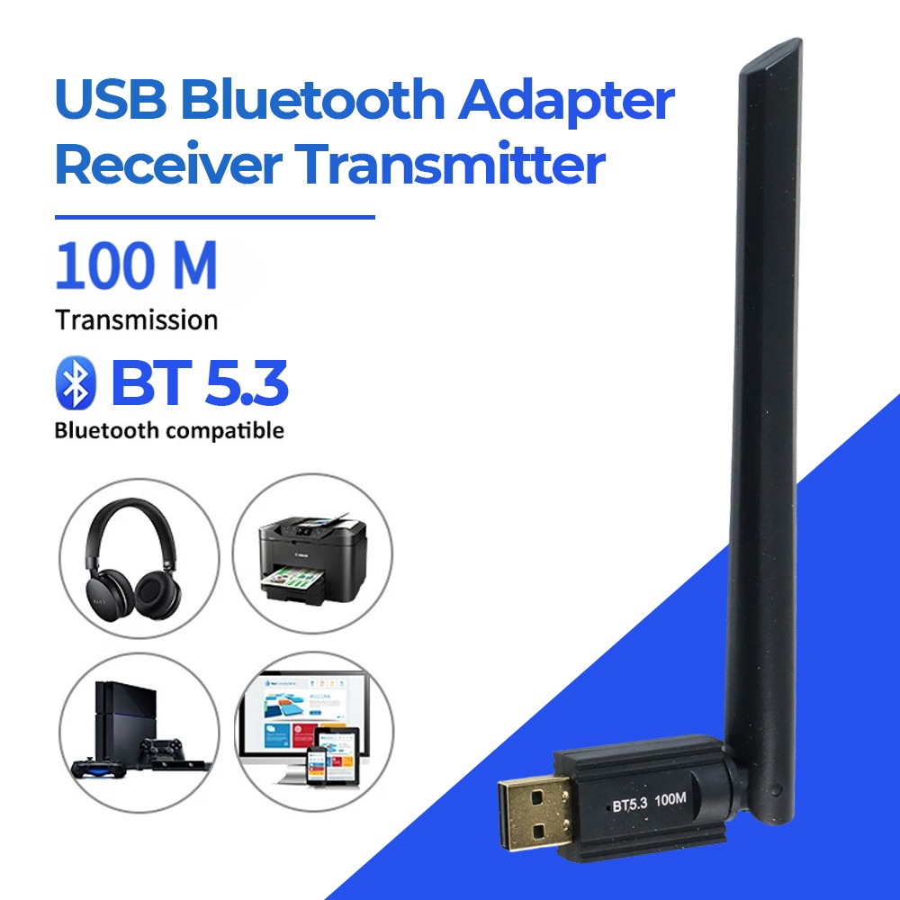 Eppfun USB Bluetooth Adapter 5.3 Receiver Transmitter Wireless 100M - EP10