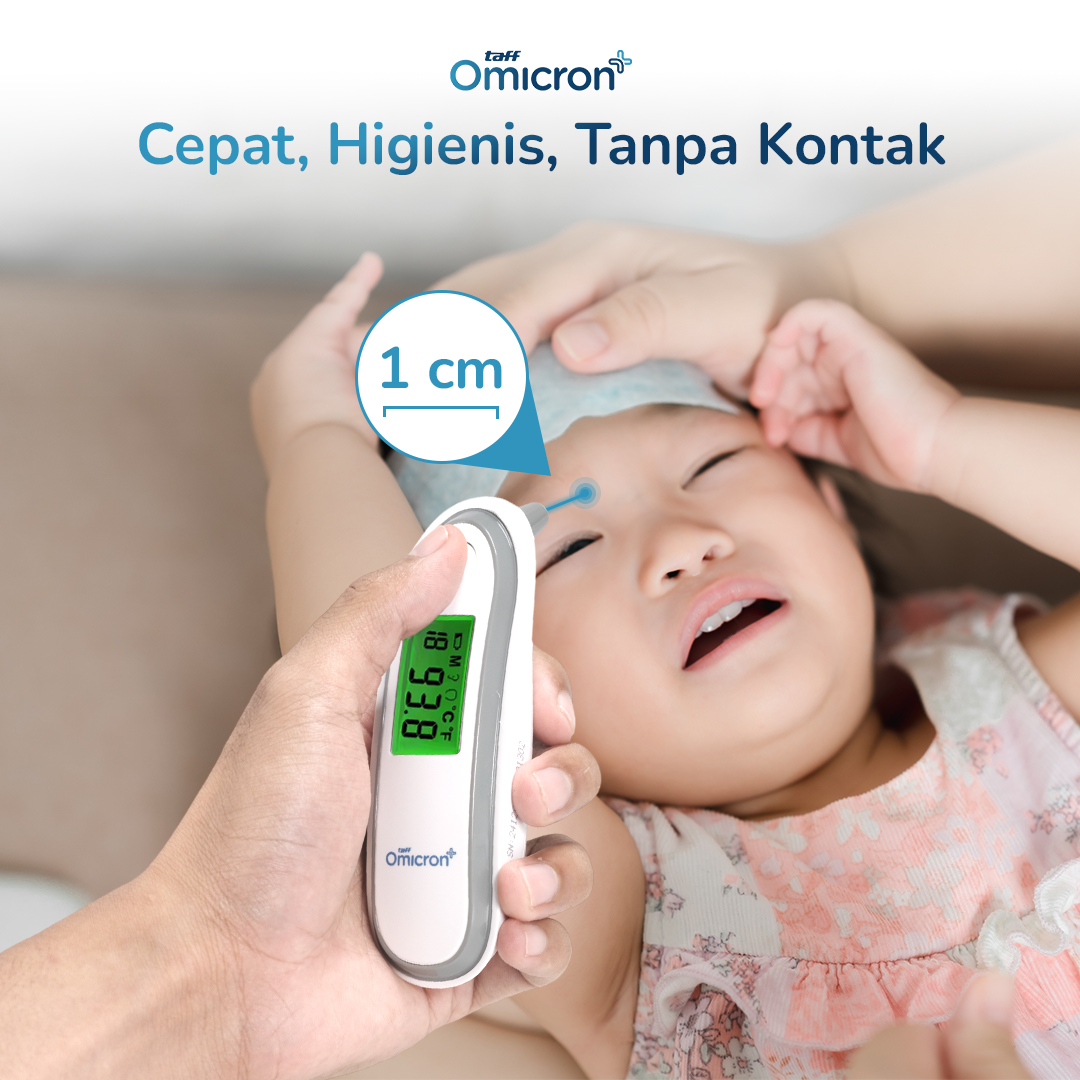 TaffOmicron Thermometer Gun Digital Infrared Suhu Badan Dahi Telinga - YK-IRT1