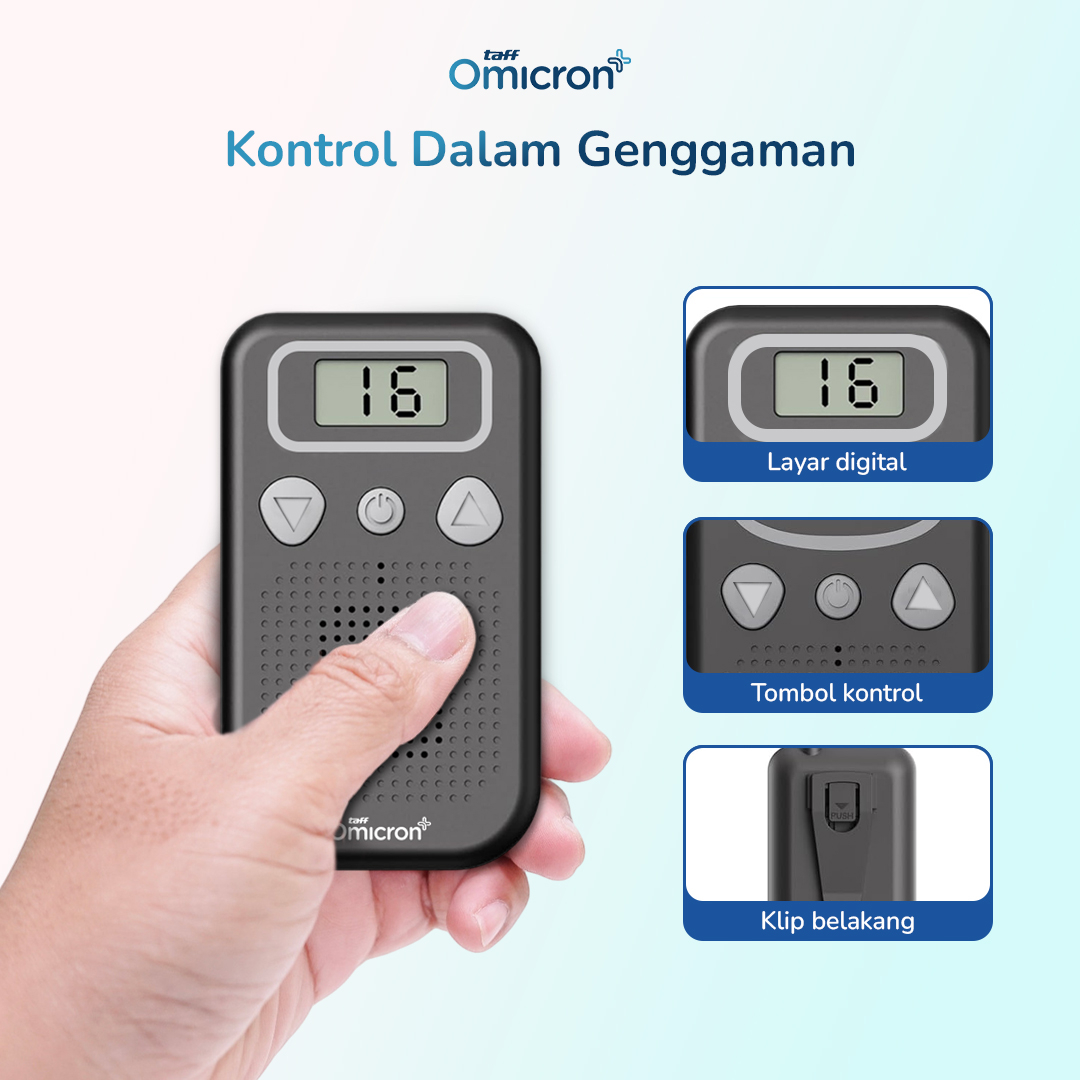 TaffOmicron Alat Bantu Dengar In-ear Hearing Aid Headset Back Clip - JY-2019A