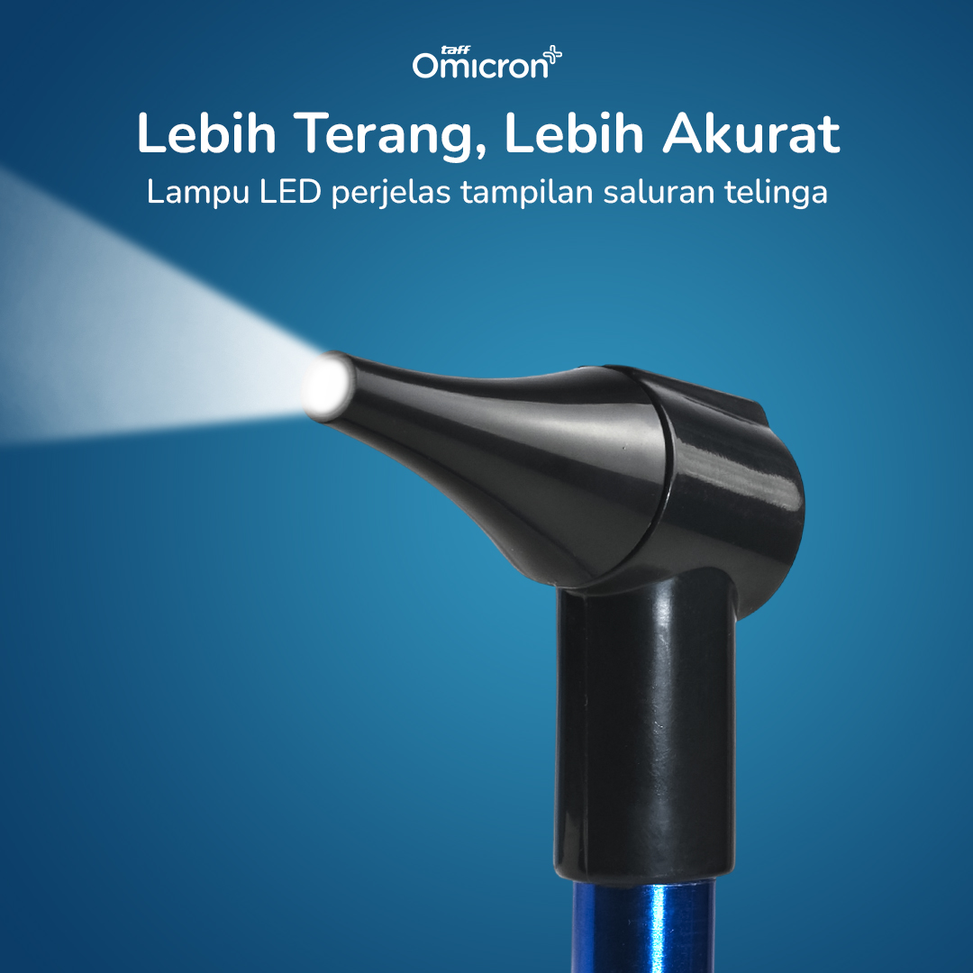 TaffOmicron Alat Pemeriksa Telinga Otoskop Ear Scope with LED Light - KT-GF08HA