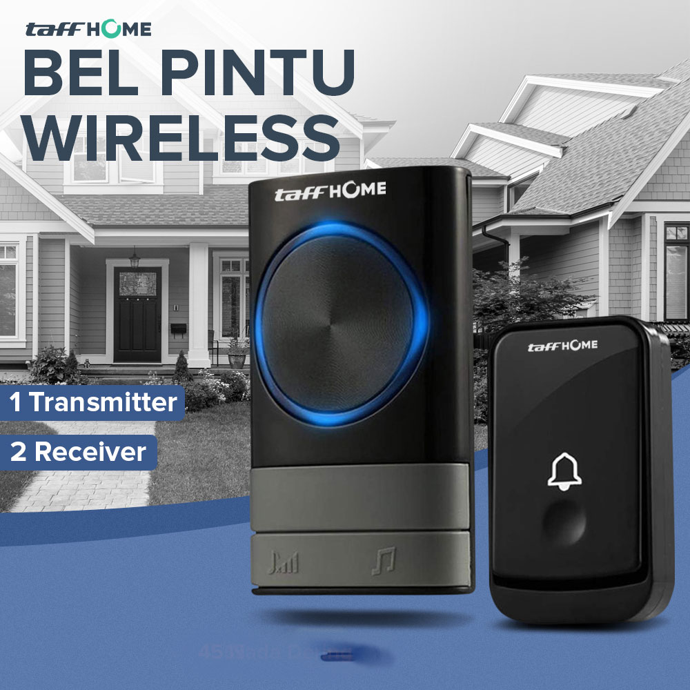 TaffHOME Bel Pintu Wireless 51 Tunes 2 Receiver 1 Transmitter - Q189-BB