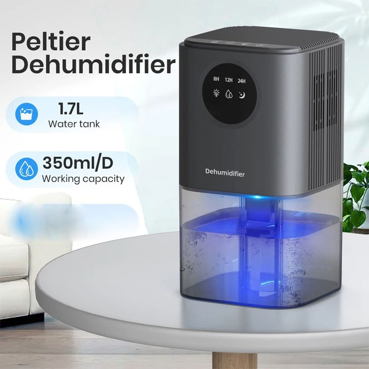 AGOLA Smart Dehumidifier Moisture Absorber Low Noise 1.7L Auto Shut - B221