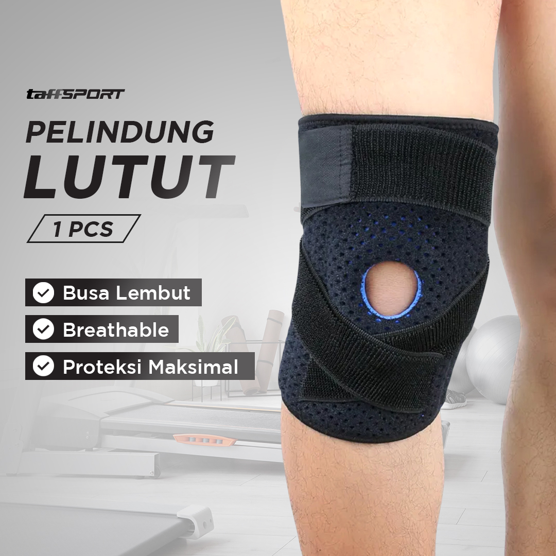 TaffSPORT Pelindung Lutut Olahraga Knee Support Fitness