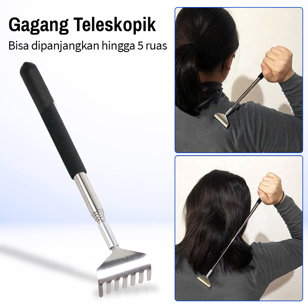 UOYOTT Alat Garuk Punggung Rake Scratcher Stainless Steel - UOS01