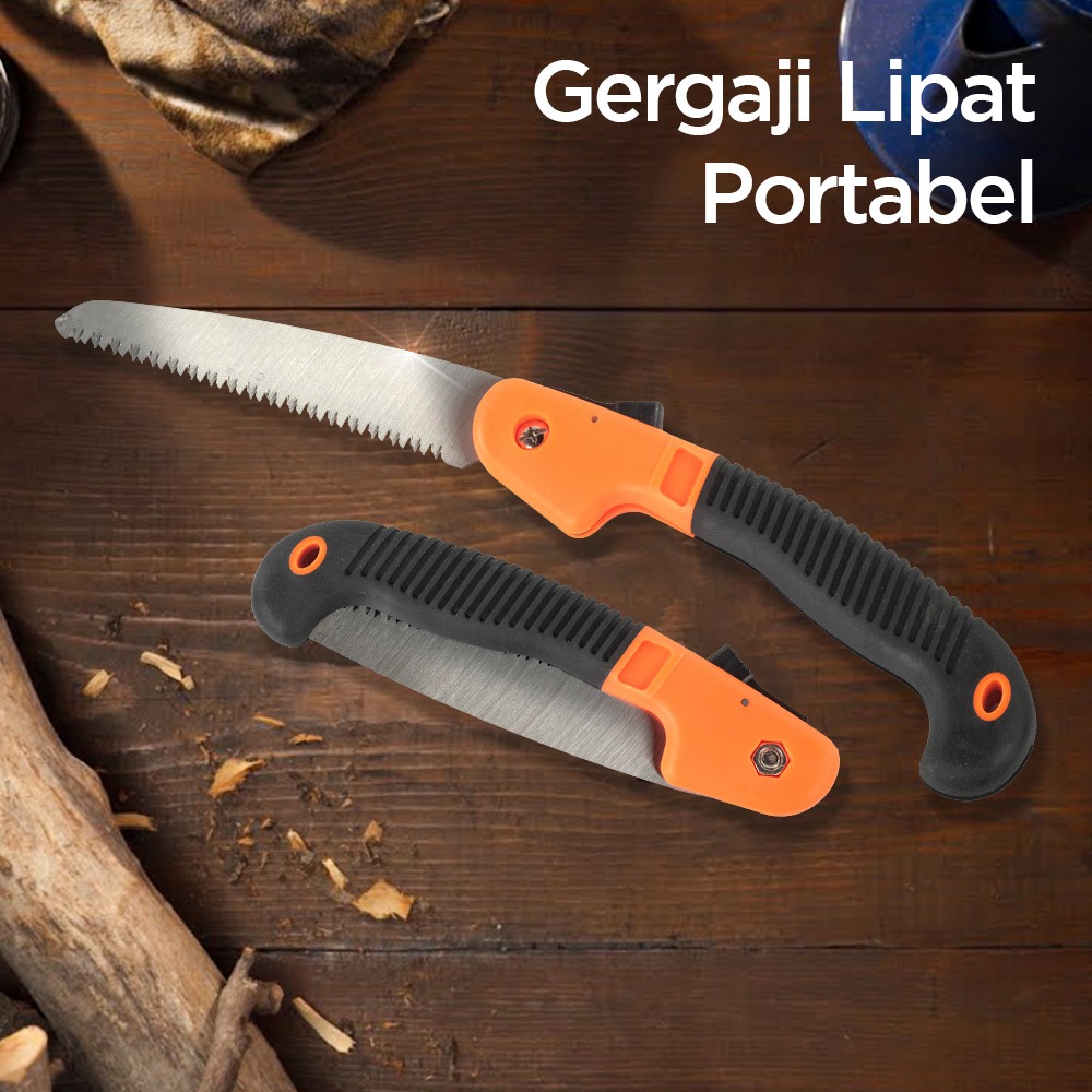 WIXI TOOL Gergaji Lipat Portabel Folding Hand Saw 39cm - JSZ-002