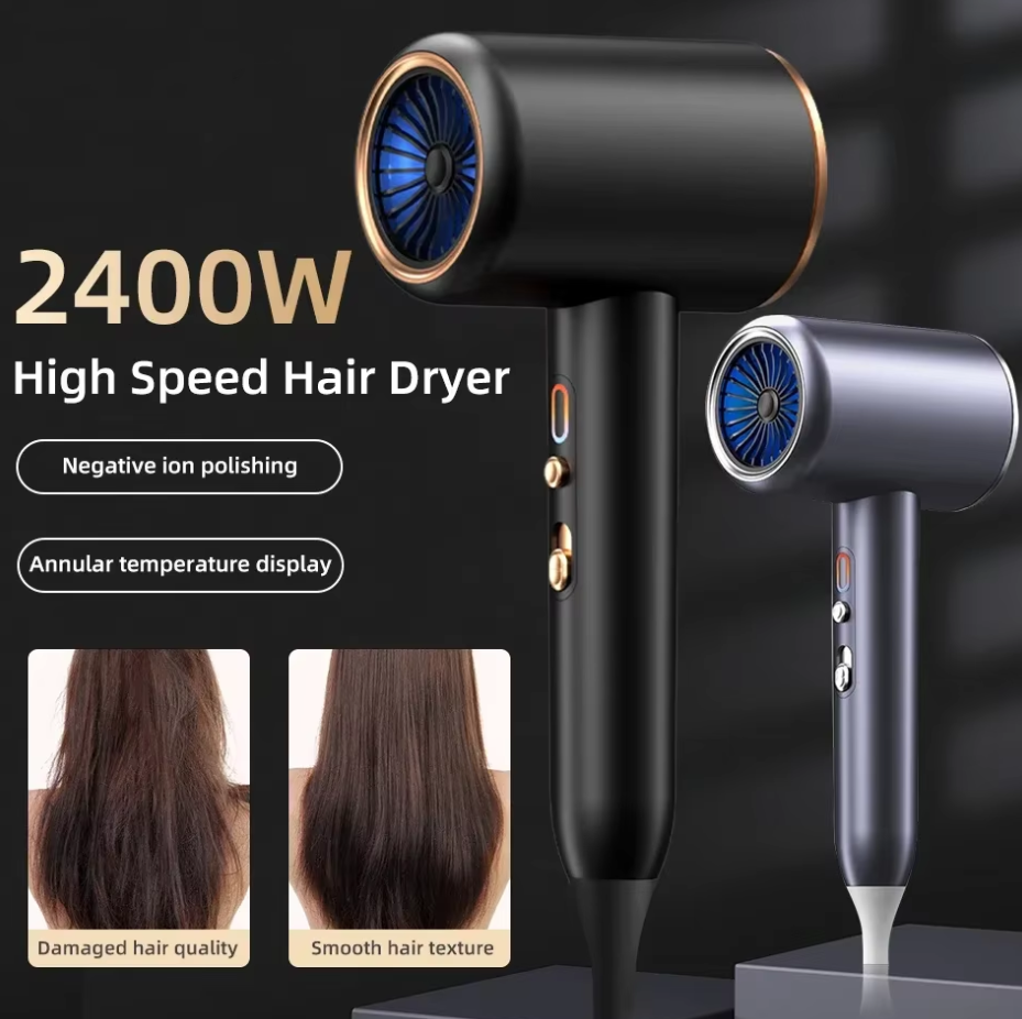 HOMEFISH Hair Dryer Anion Professional Pengering Rambut 2400W - F33