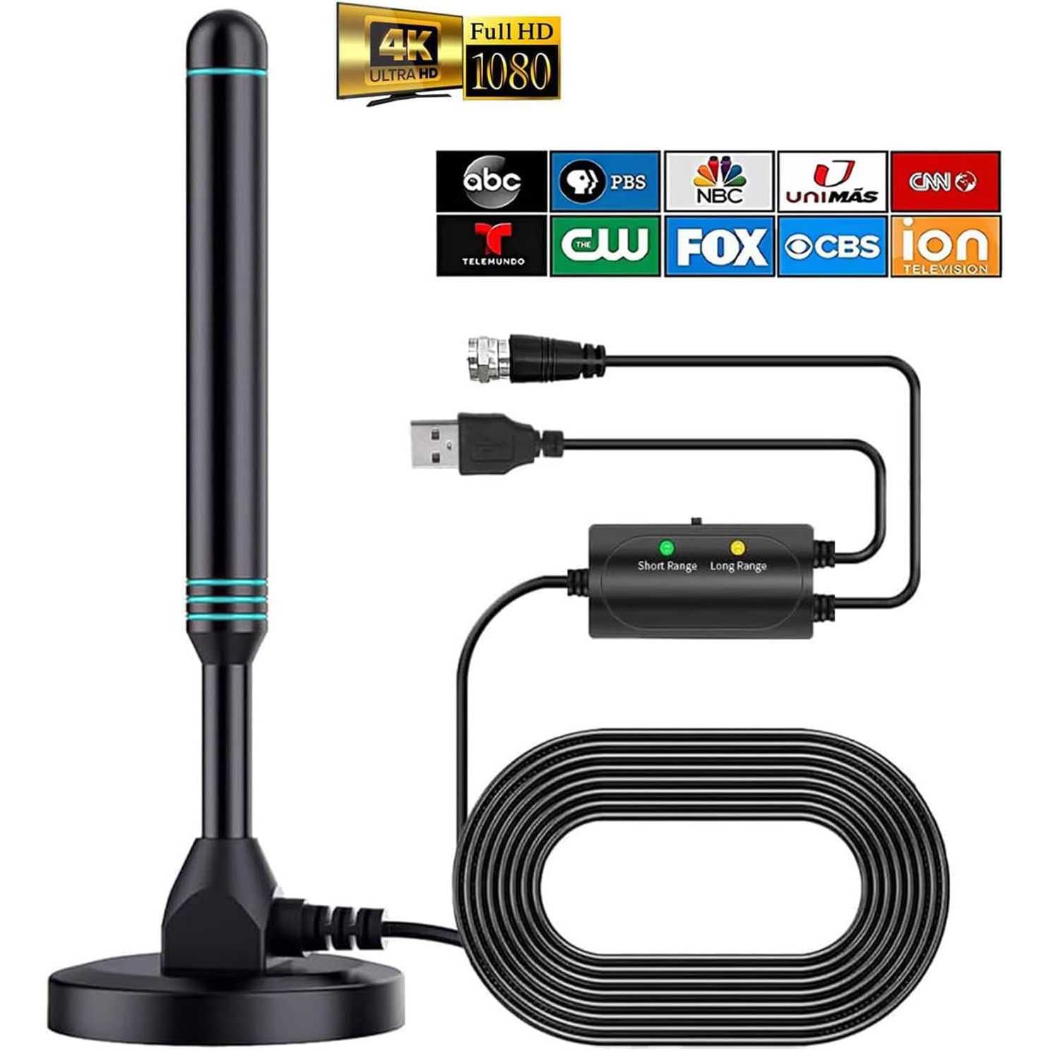 Jual KAST Antena TV Digital Indoor High Gain Antenna DVB-T2 25dB