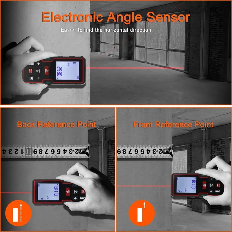 XIMIJI Pengukur Jarak Laser Range Finder Portable Waterproof 60M - S1