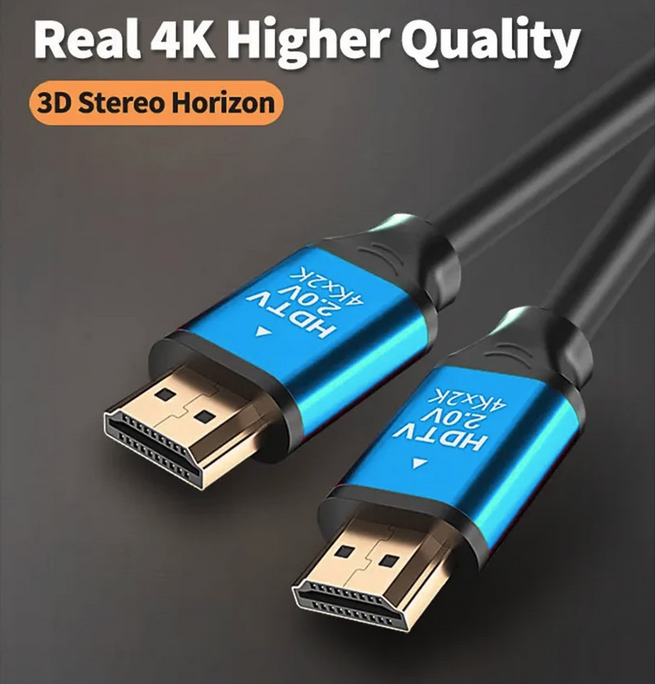 High Speed HDMI to HDMI Cable OD7.3mm Gold Plated 4K 5M