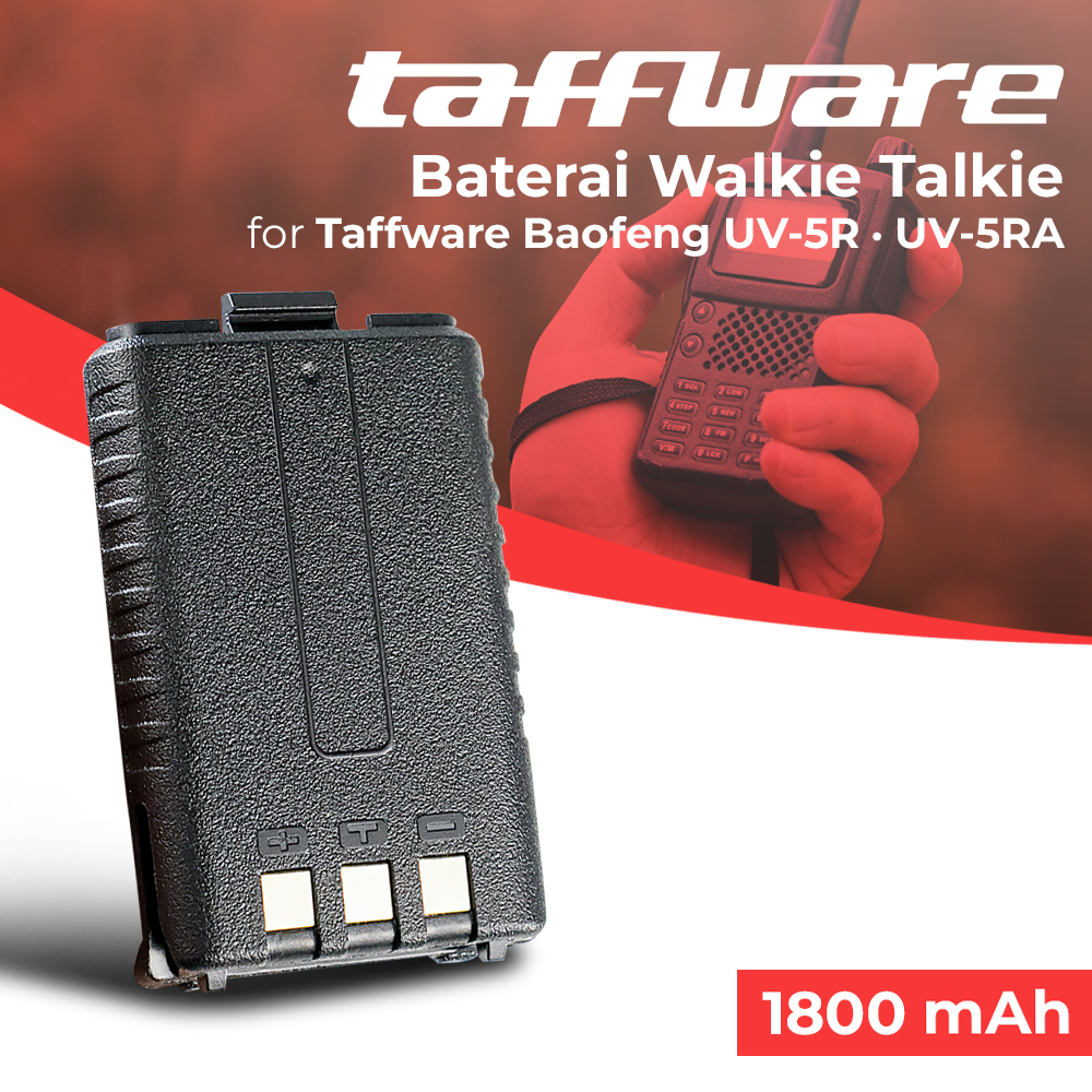 Taffware Baterai Walkie Talkie 1800mAh for UV-5R UV-5RA - BL-5