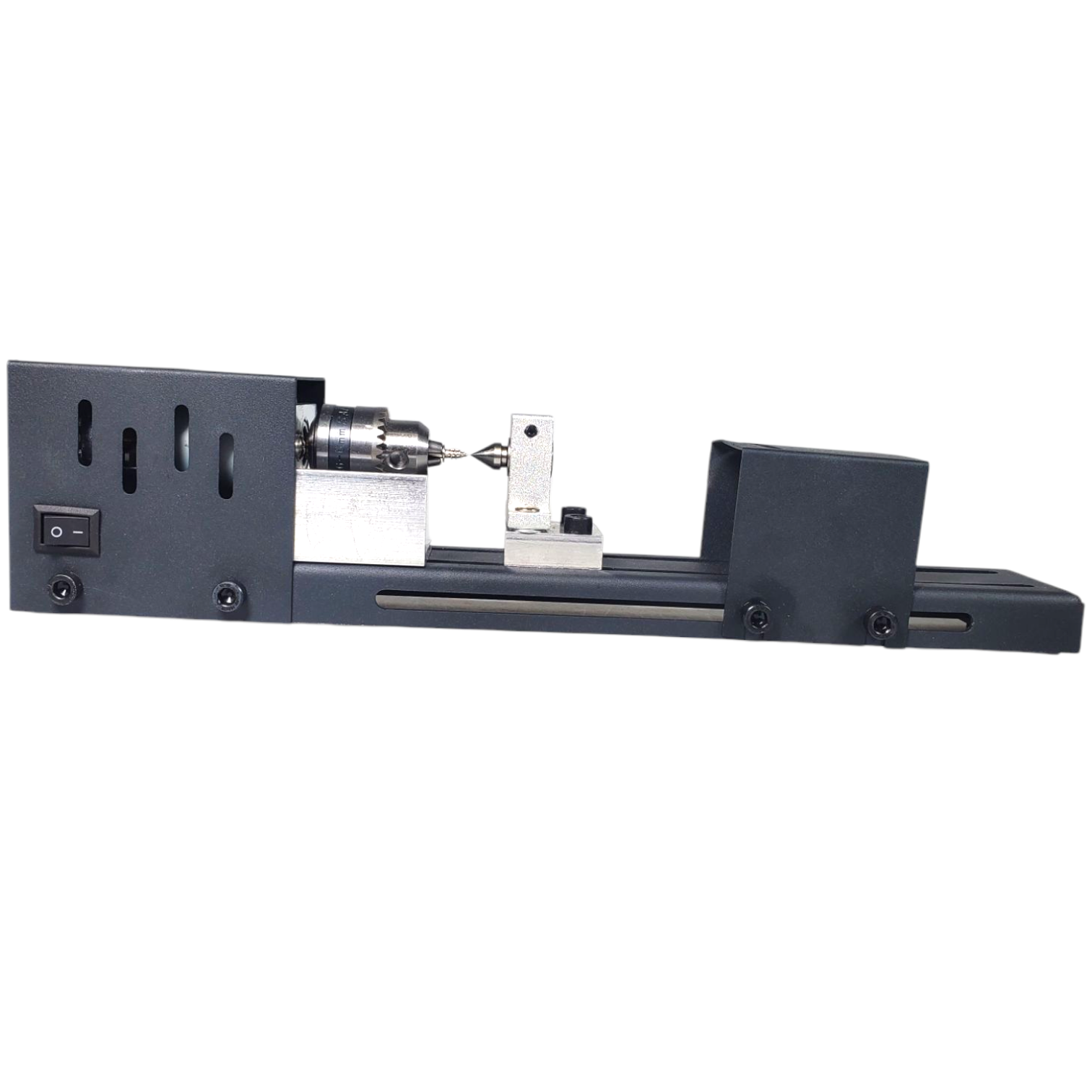 OSSIEAO Mesin Bubut Mini Lathe Wood Metalworking DIY 80W - HS001