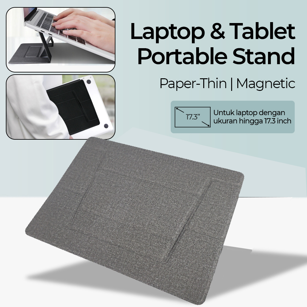 UKE Laptop Tablet Stand Paper-Thin Magnetic Desk Holder 17.3 Inch - WK030