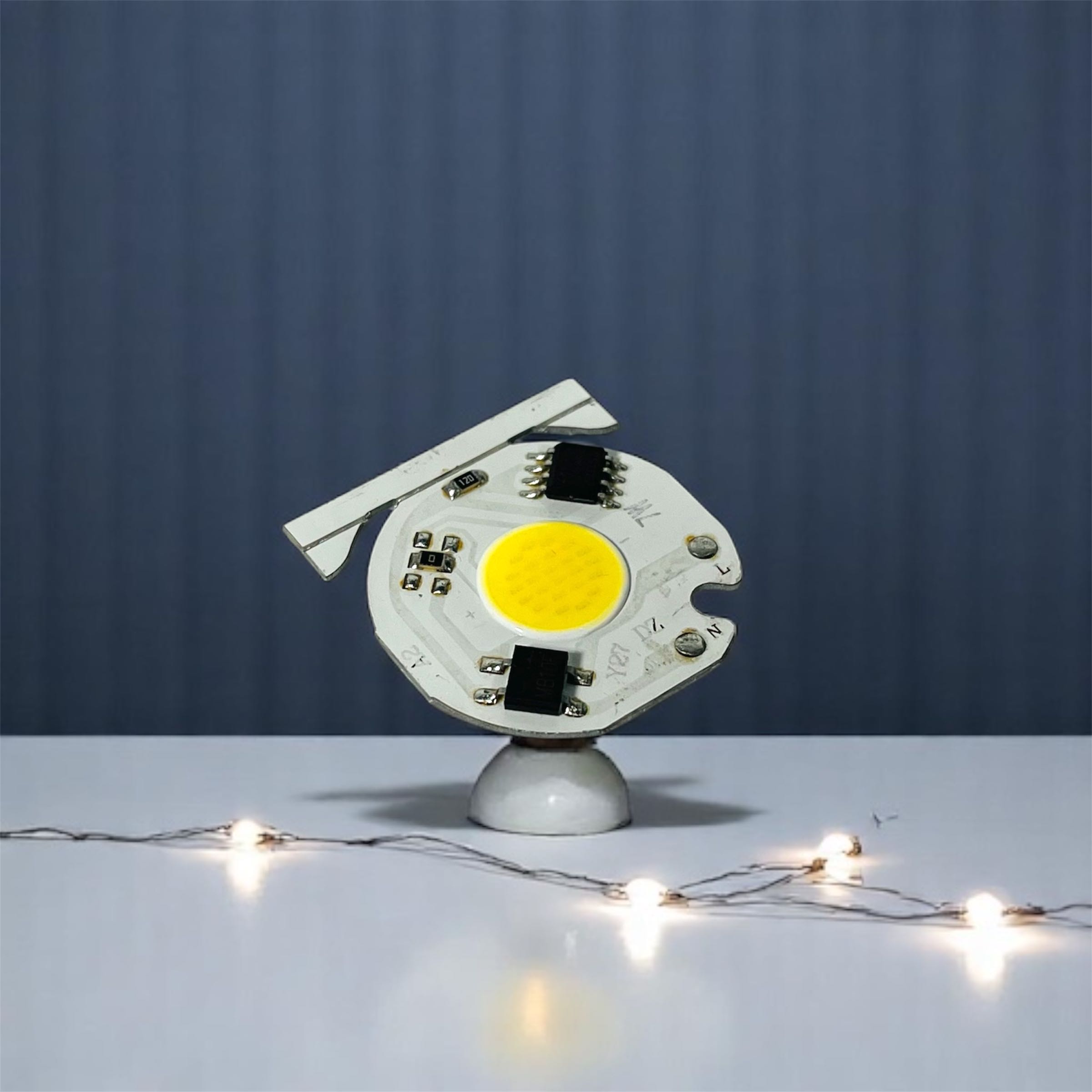 Epistar Chip LED Lampu COB SMD Cool White 6000-6500K 220V 27mm