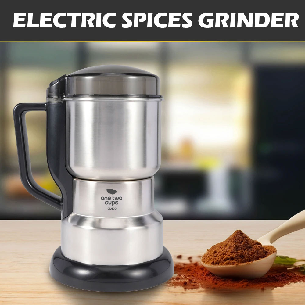 One Two Cups Penggiling Biji Kopi Elektrik Coffee Bean Grinder 400W - OL400