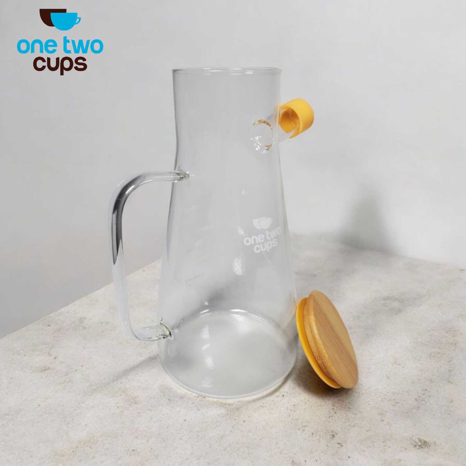 One Two Cups Botol Minyak Borosilicate Glass Oil Pot 900ml - S2079 - Gambar 2